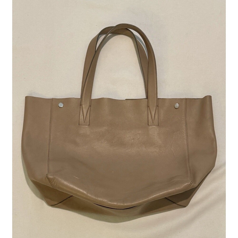 VINCE (NOT VINCE CAMUTO) TAN/TAUPE LEATHER TOTE BAG - STUNNING! READ!
